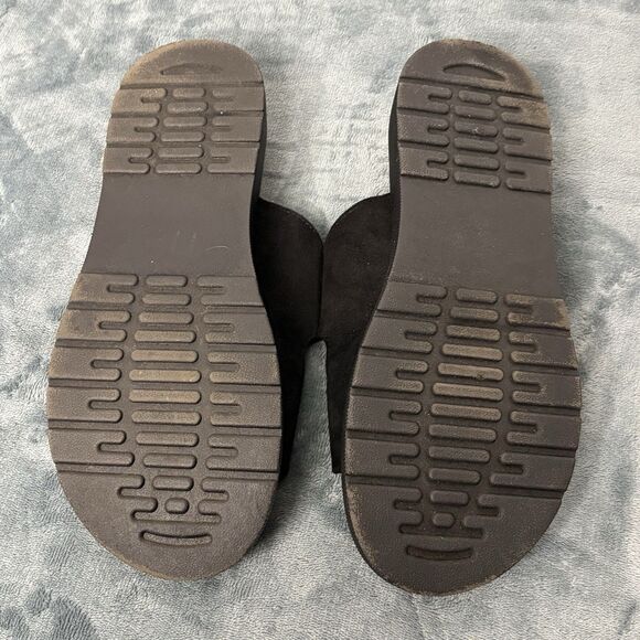 Seychelles Buckle Platform Sandals Women’s Sz 8 Black Anthropologie - Picture 8 of 8